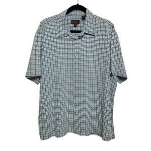 Eddie Rodriguez Silk Shirt Nautical Beachy Short Sleeve Casual Summer
